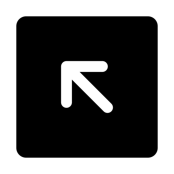 Arrow Up Left Square Vector