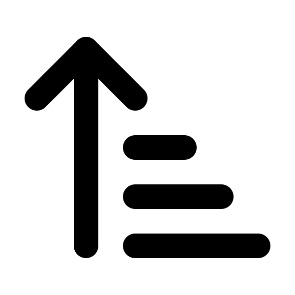 Arrow Up Narrow Wide