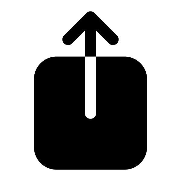 Arrow Up On Square