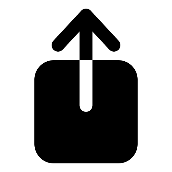 Arrow Up On Square