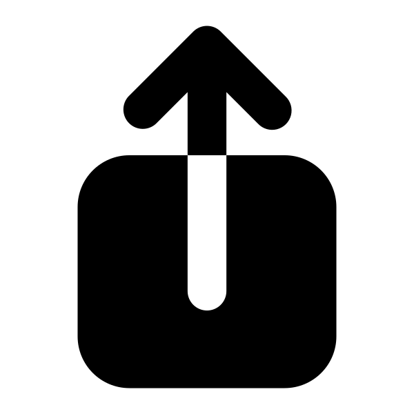 Arrow Up On Square Vector