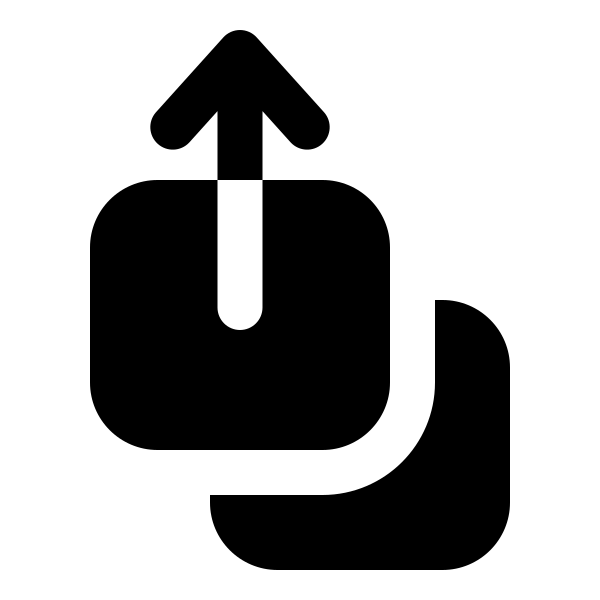 Arrow Up On Square Stack