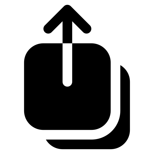 Arrow Up On Square Stack