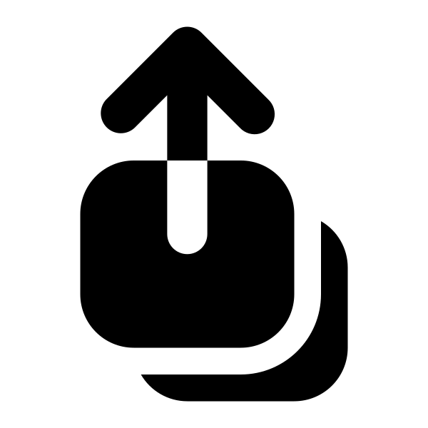 Arrow Up On Square Stack
