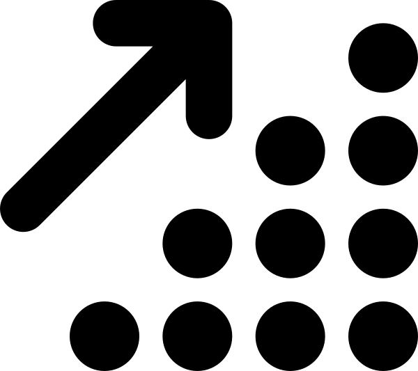 Arrow Up Right Dots