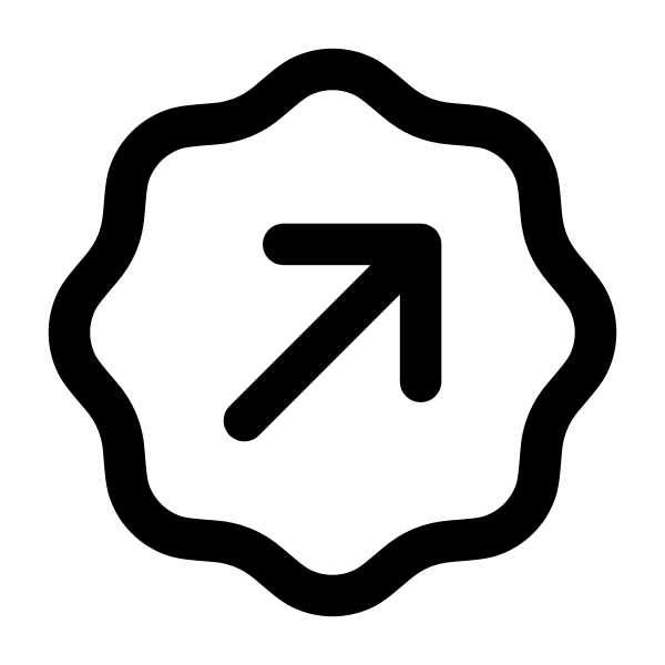 Arrow Up Right Waves