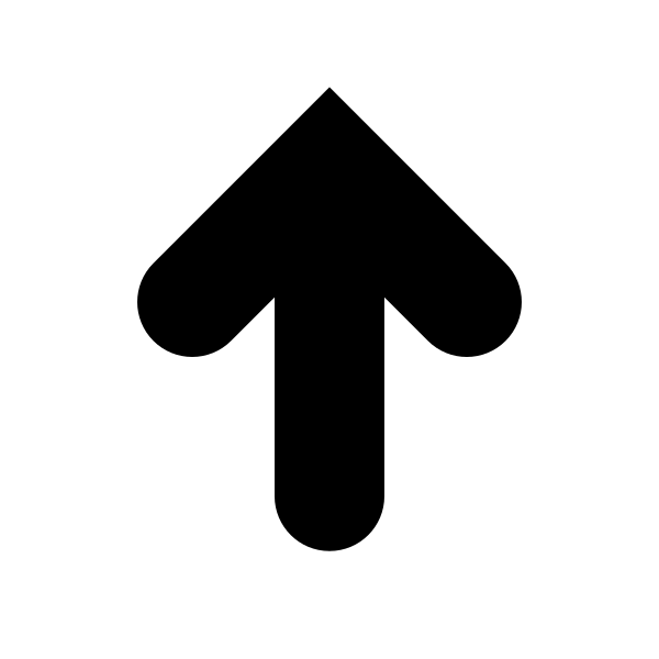 Arrow Up Thick Vector