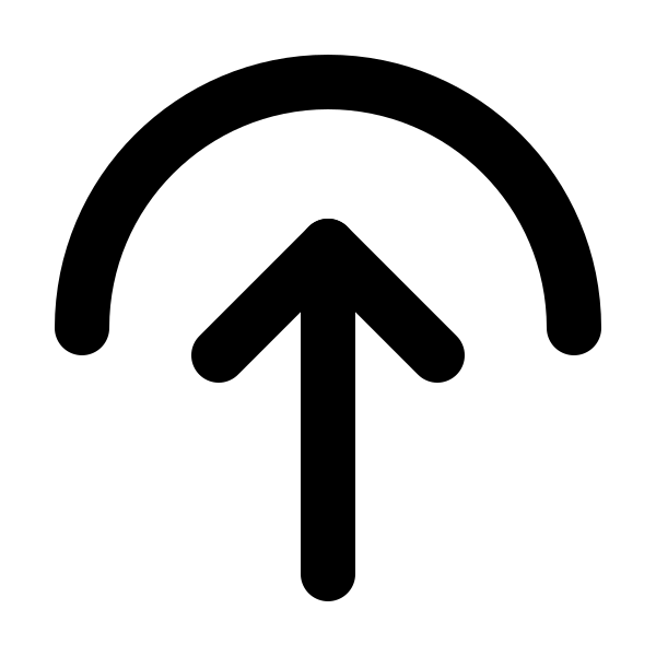 Arrow Up To Arc
