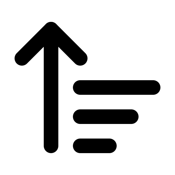 Arrow Up Wide Narrow