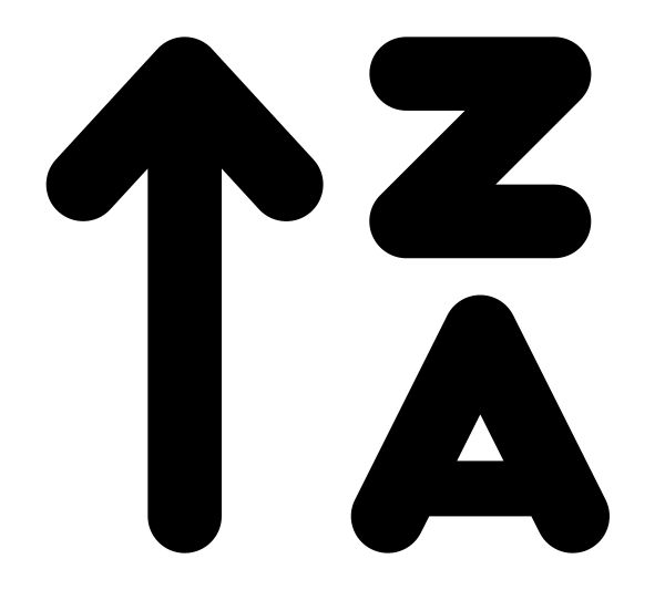 Arrow Up Z A
