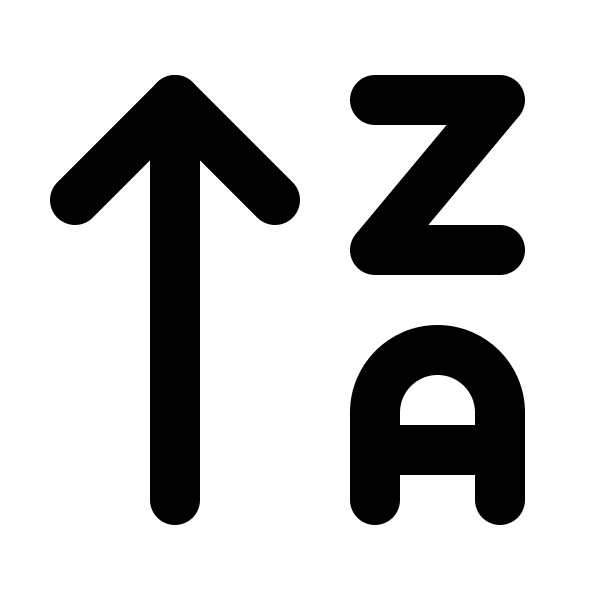 Arrow Up Z A
