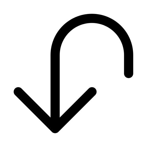 Arrow Uturn Down