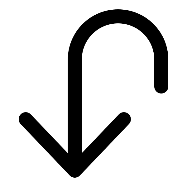 Arrow Uturn Down