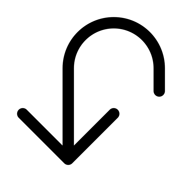 Arrow Uturn Down