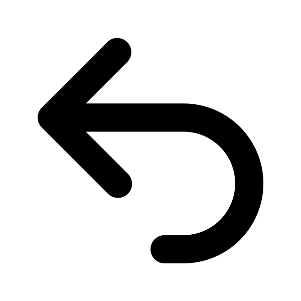 Arrow Uturn Left Vector