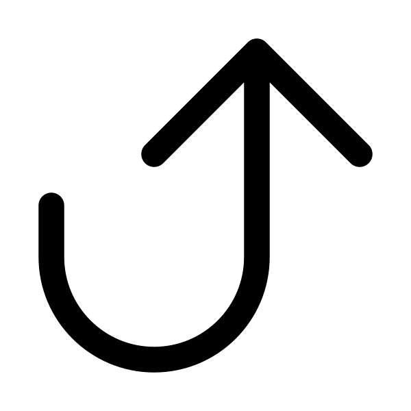 Arrow Uturn Up Vector