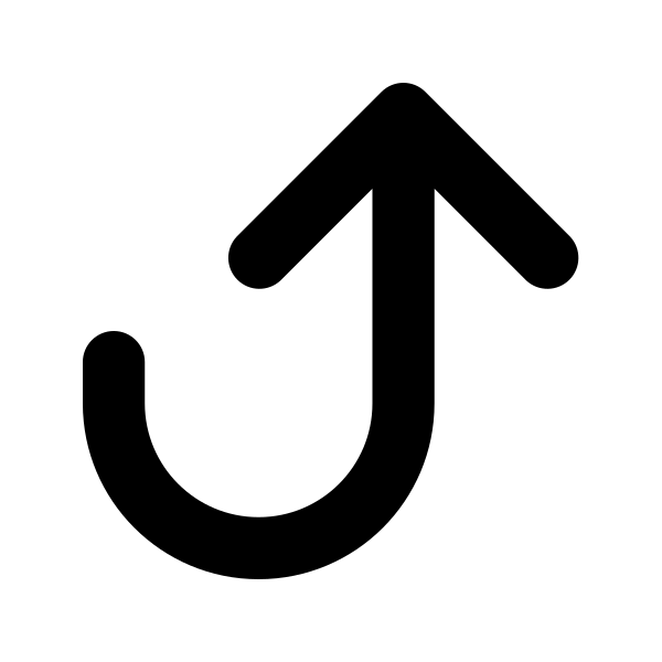 Arrow Uturn Up Vector
