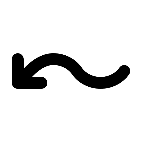 Arrow Wave Left Down