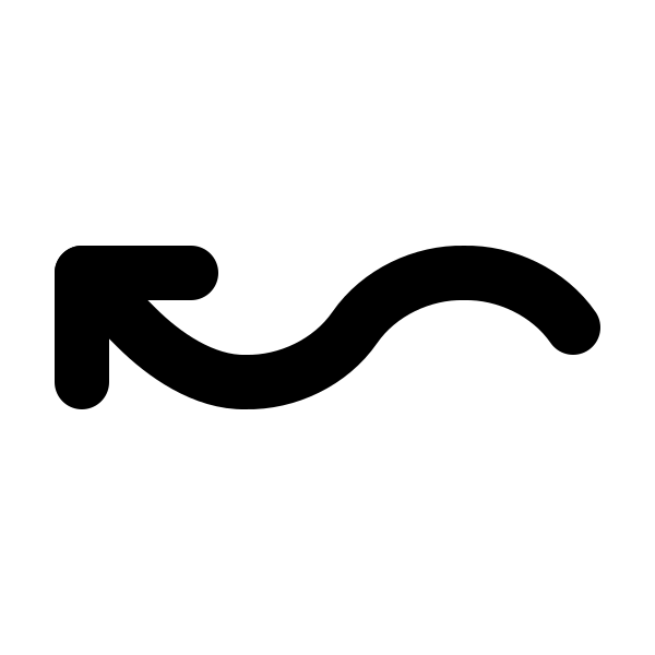 Arrow Wave Left Up