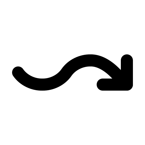 Arrow Wave Right Down