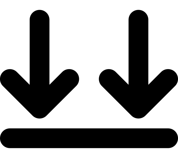 Arrows Down To Line