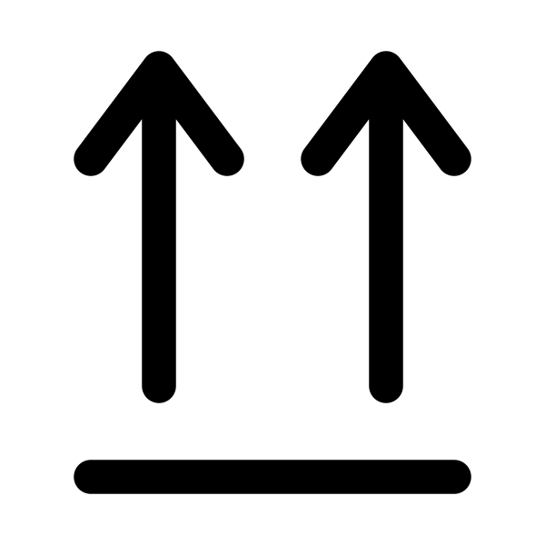 Arrows Up From Line