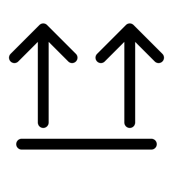 Arrows Up From Line