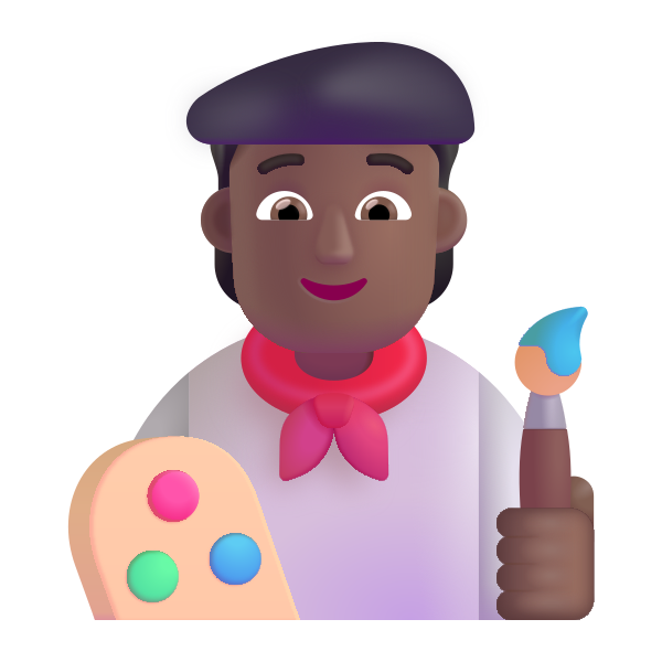 Artist Color Medium Dark Vector
