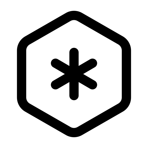 Asterisk Hexagon