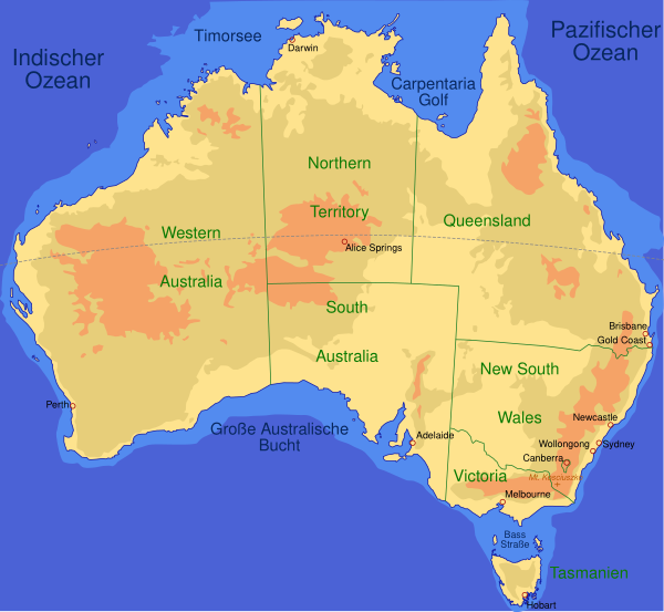 Australia Map De