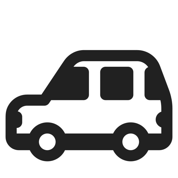 Automobile High Contrast Vector