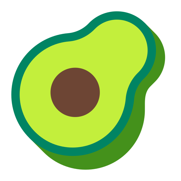 Avocado Flat Vector