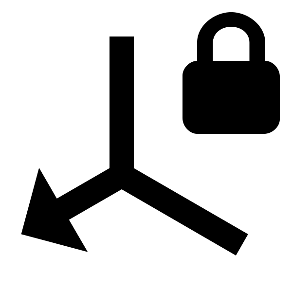 Axis X Arrow Lock