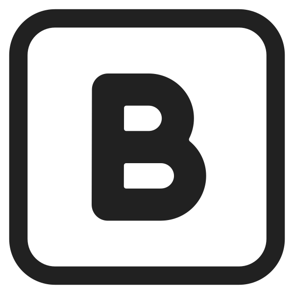 B Button Blood Type High Contrast