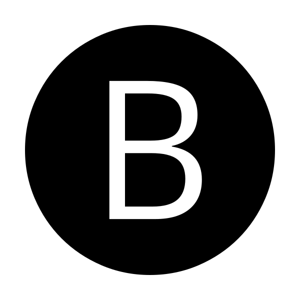 B Circle Fill
