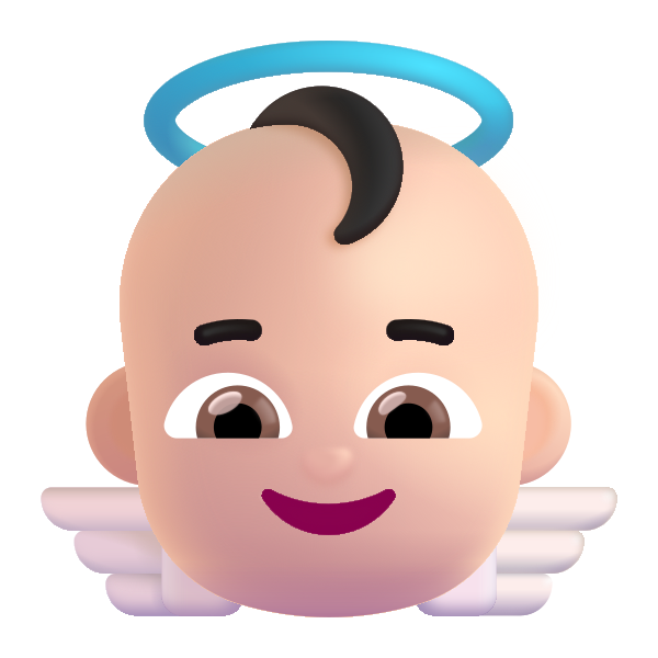 Baby Angel Color Light Vector