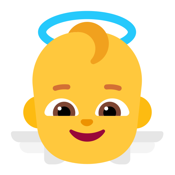 Baby Angel Flat Default Vector