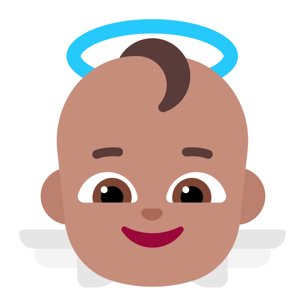 Baby Angel Flat Medium Vector