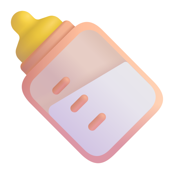 Baby Bottle Color Vector