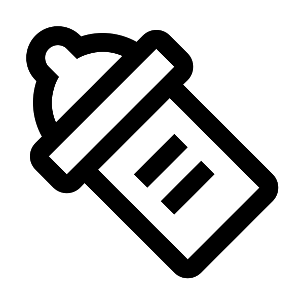 Baby Bottle Outline