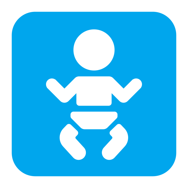Baby Symbol Flat Vector