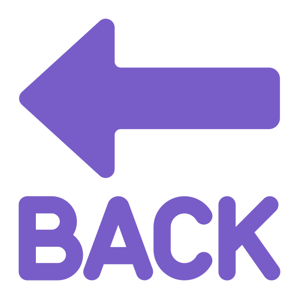 Back Arrow Flat Vector