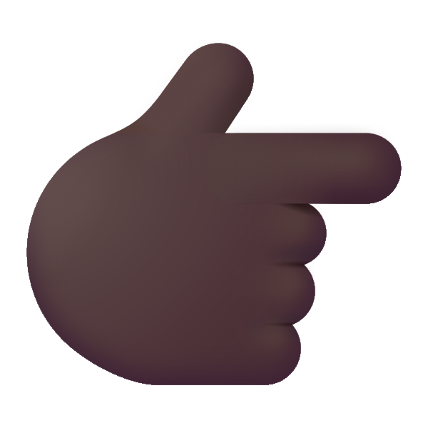 Backhand Index Pointing Right Color Dark