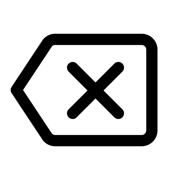 Backspace Outline