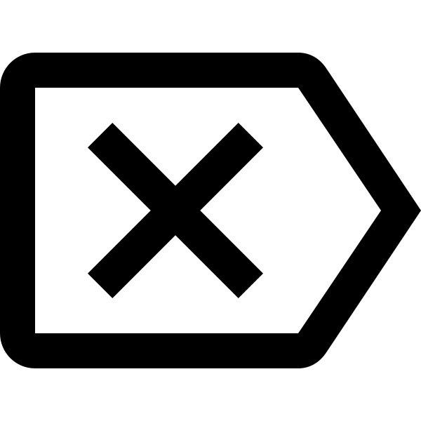 Backspace Reverse Outline