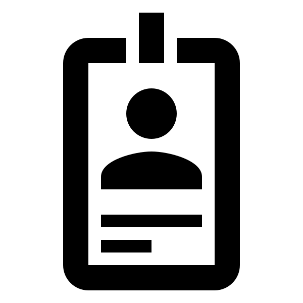 Badge Account Outline