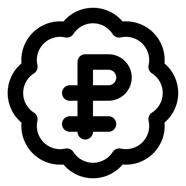 Badge Russian Ruble