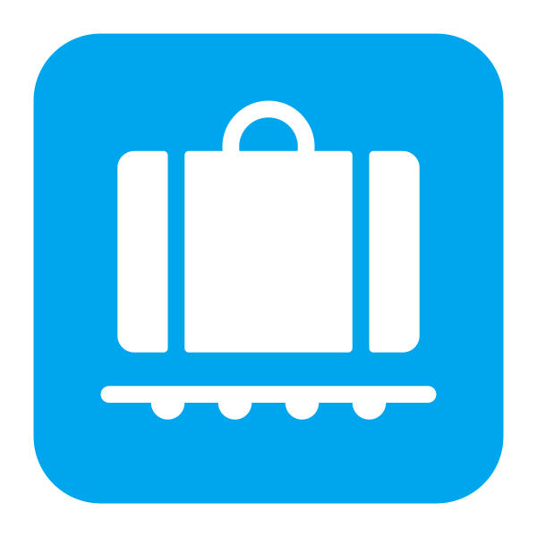 Baggage Claim Flat Vector