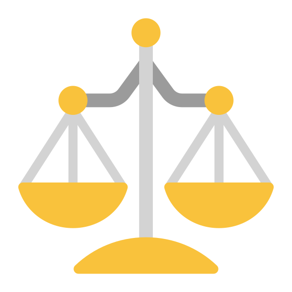 Balance Scale Flat Vector