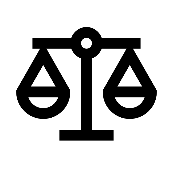 Balance Scale Solid Vector